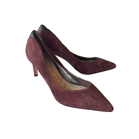 Sam Edelman Orella Suede Leather Pointed Toe Pump 7.5 - Picture 3 of 14